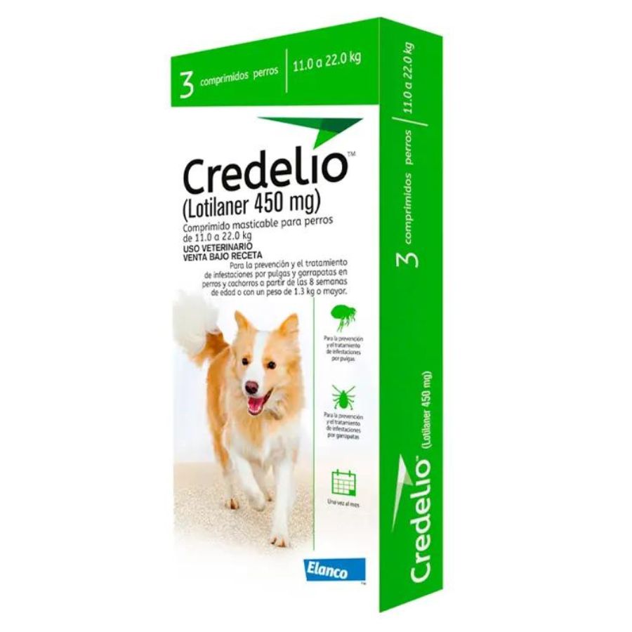 Credelio 450 MG de 1 o 3 comprimidos (11 - 22 KG) Antiparasitarios