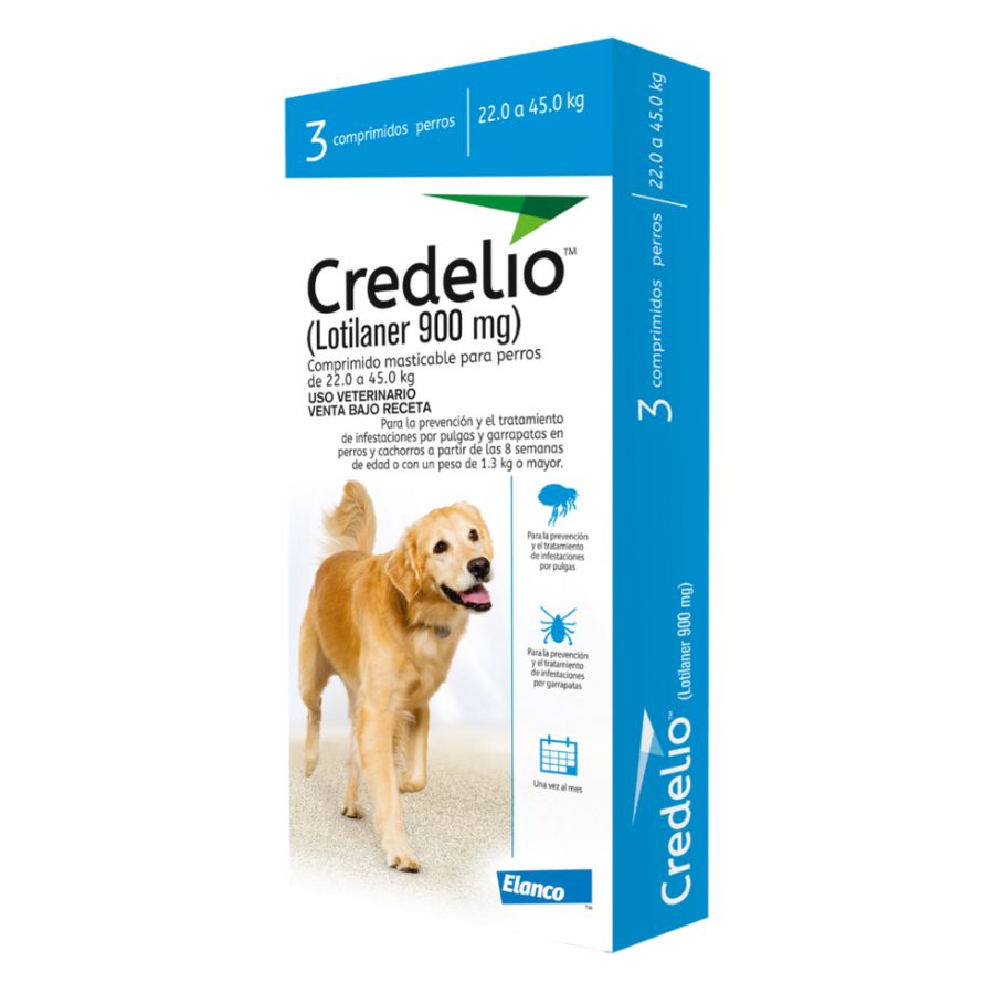 Credelio 900 MG de 1 o 3 comprimidos (22 - 45 KG) Antiparasitarios