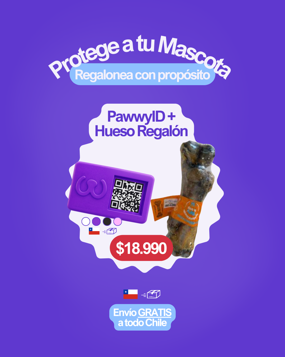 Pack: Hueso Regalón + PawwyID