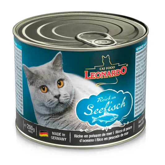 Leonardo lata Pescado Alimento húmedo para Gatos 200gr