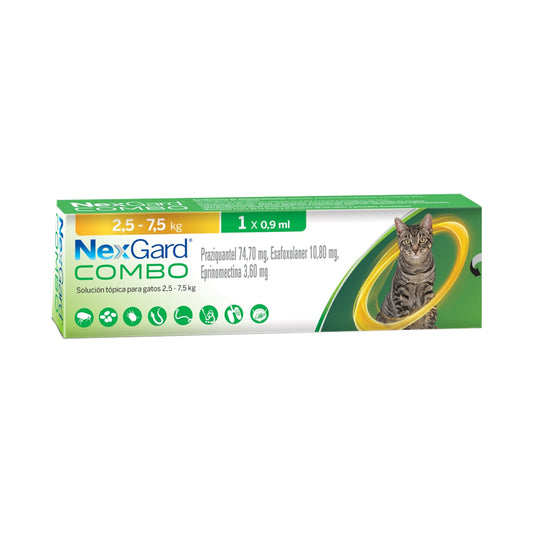 Nexgard combo l cat 2,5 - 7,5 kg 0.9 ml